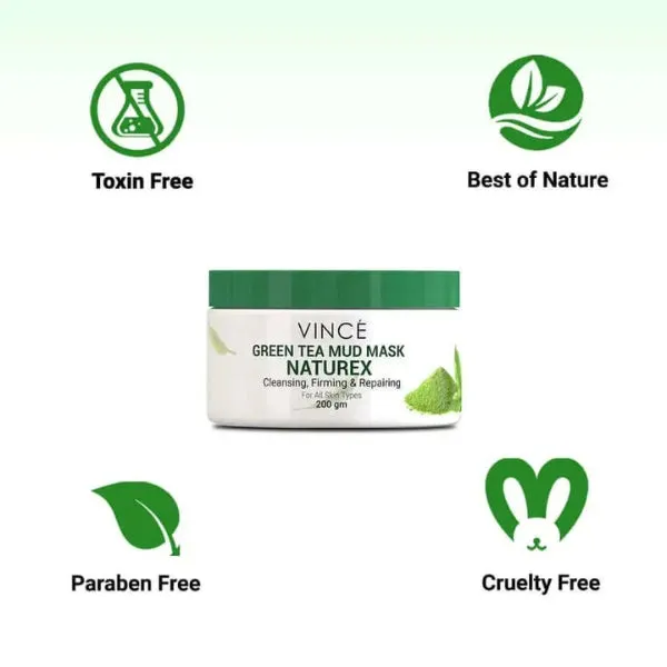 Vince Naturex Green Tea Mud Mask 200g