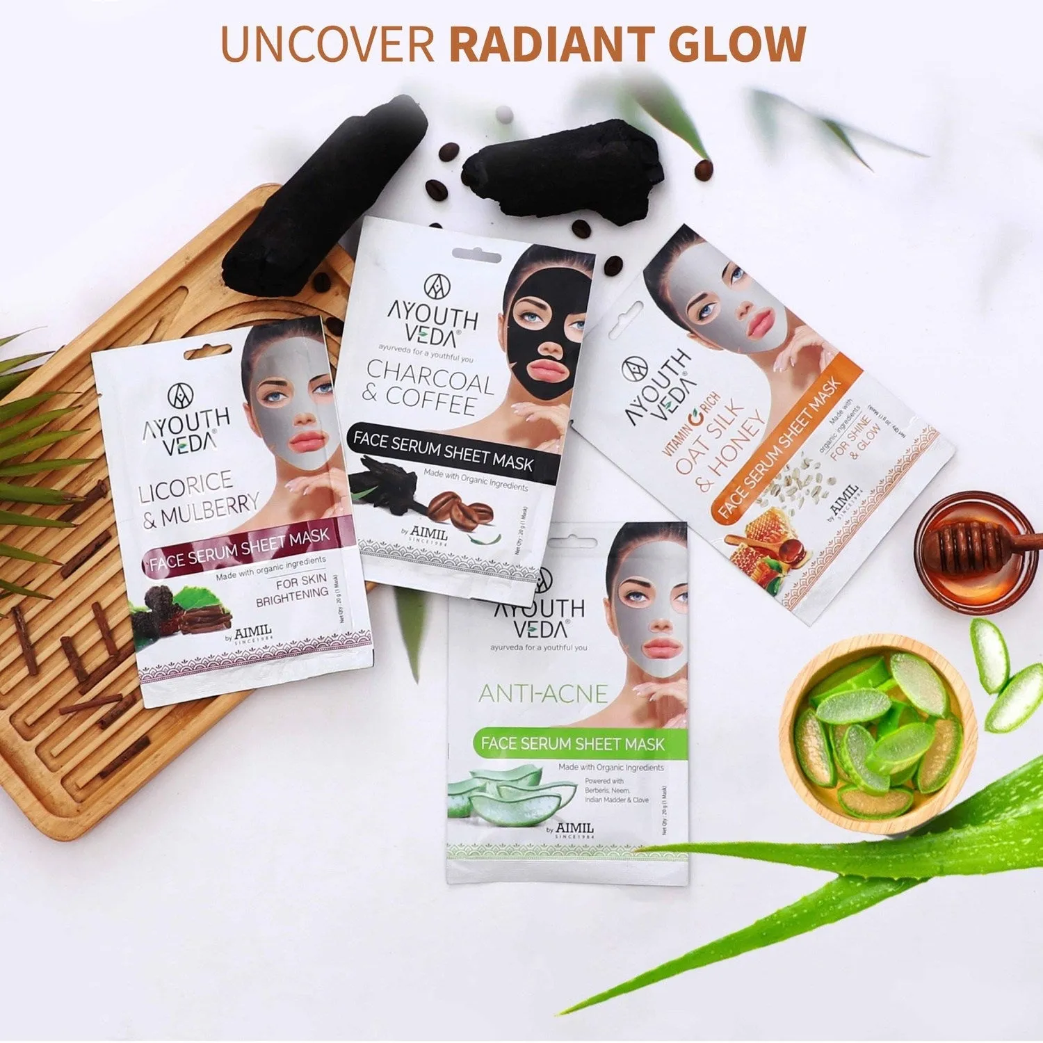 Vitamin C Rich Oat Silk & Honey Face Serum Sheet Mask 20g