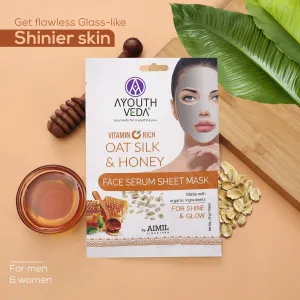 Vitamin C Rich Oat Silk & Honey Face Serum Sheet Mask 20g