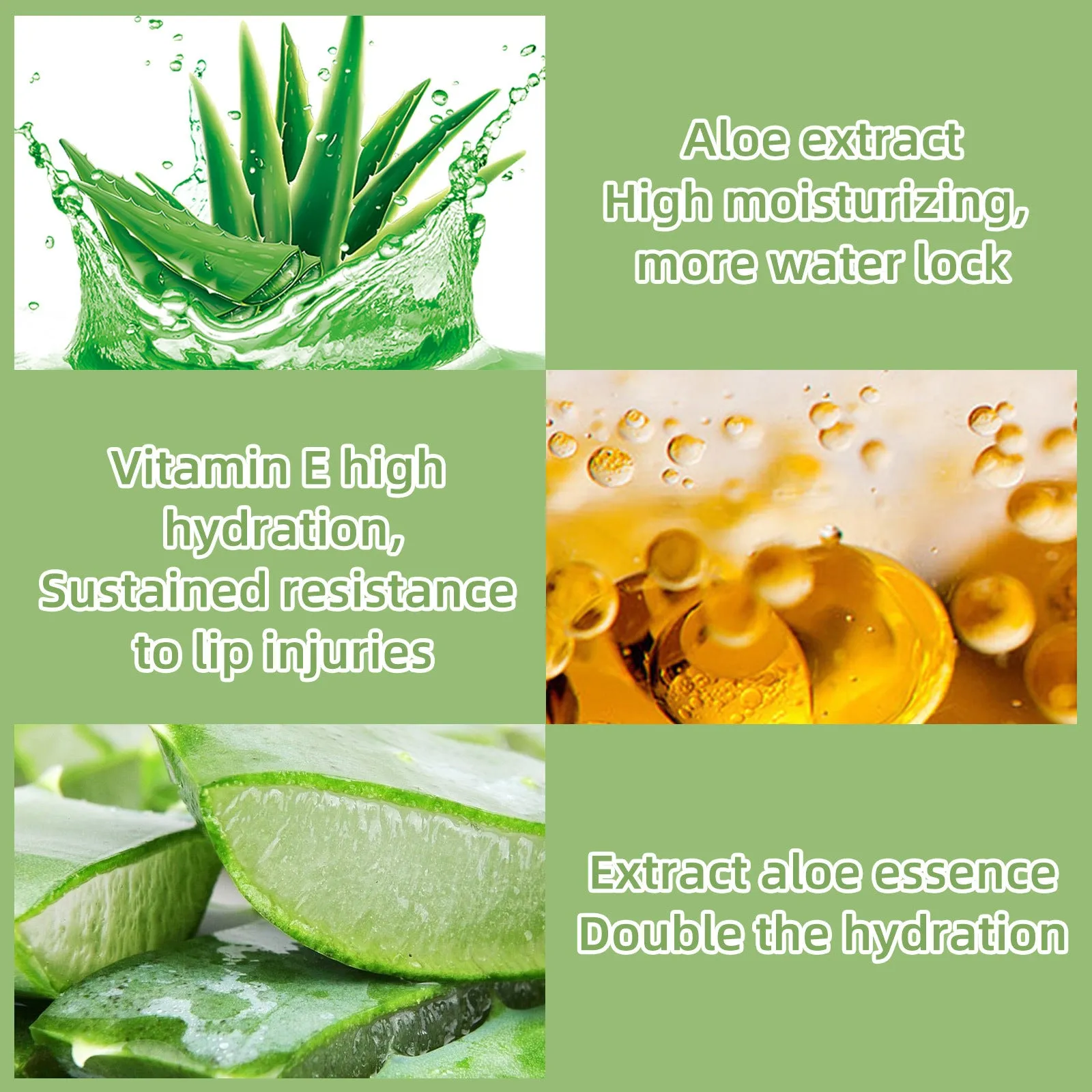 Wholesale Plastic Aloe Vera Moisturizing Lip Oil