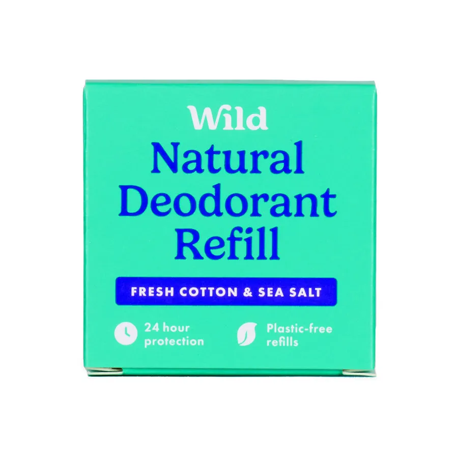 Wild Fresh Cotton & Sea Salt Deodorant Refill 40g