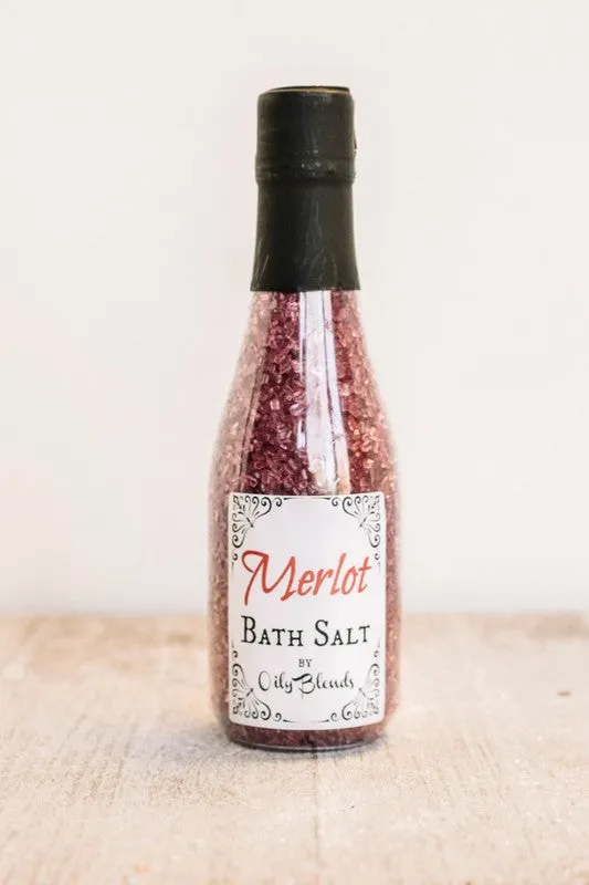 Wine Scented Bath Salt Sampler Set of 6