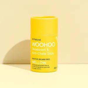Woohoo Body - Eco Tube Deodorant & Chafe Stick - Mellow/ Bi-Carb Free (60g)
