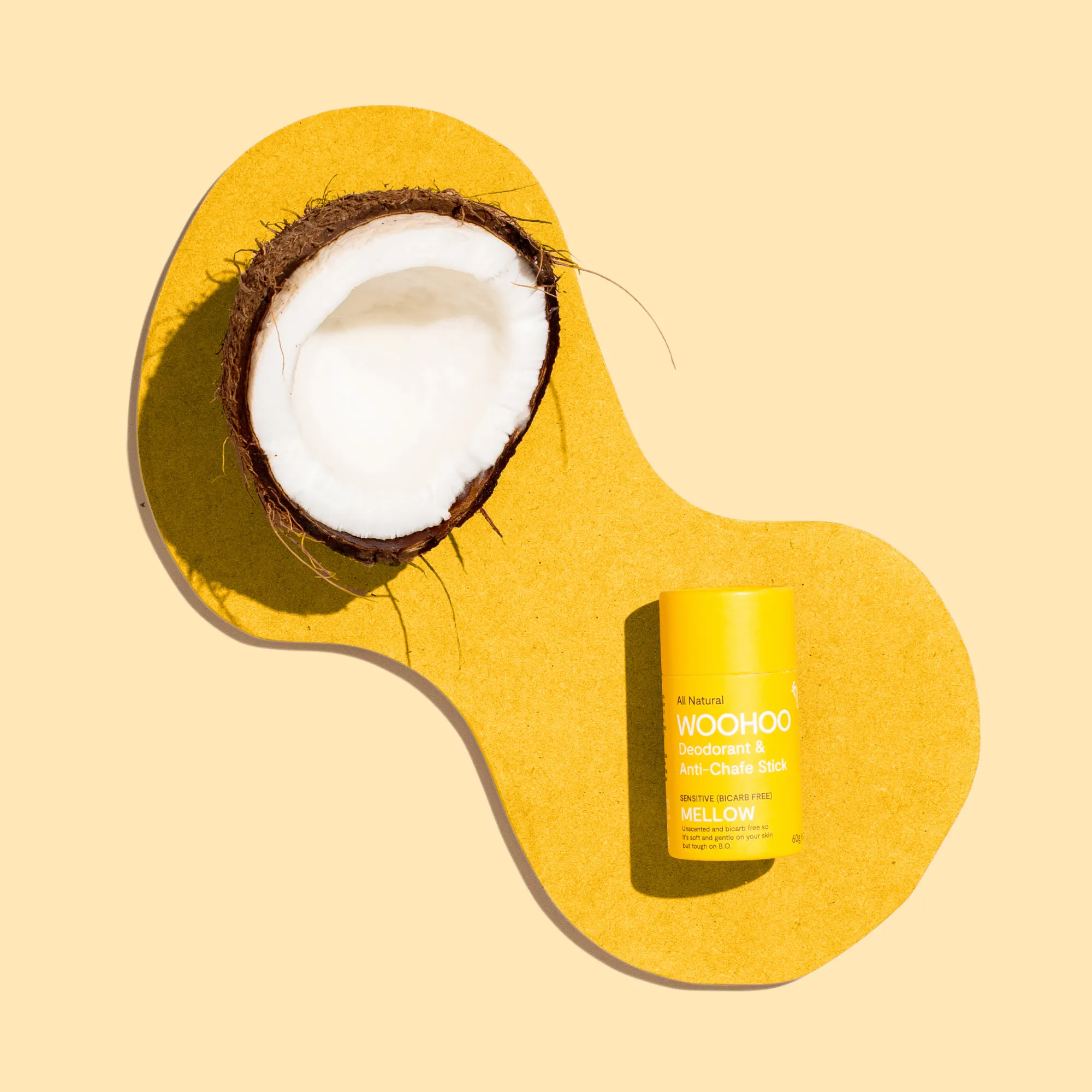 WOOHOO BODY I Deodorant & Anti-Chafe Stick I Mellow