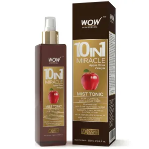 WOW Skin Science 10 in 1 Miracle Apple Cider Vinegar No Parabens, Sulphate & Silicones Mist Tonic - 200 ml
