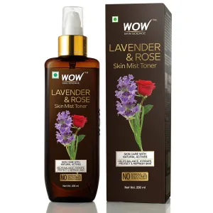 WOW Skin Science Lavender & Rose No Parabens & Sulphate Skin Mist Toner - 200 ml