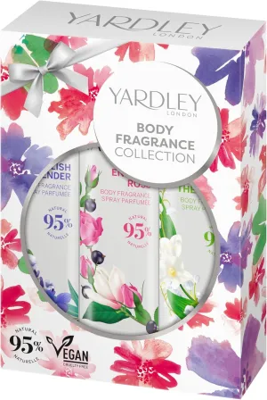 Yardley Traditional Body Spray Set (3x75ml)