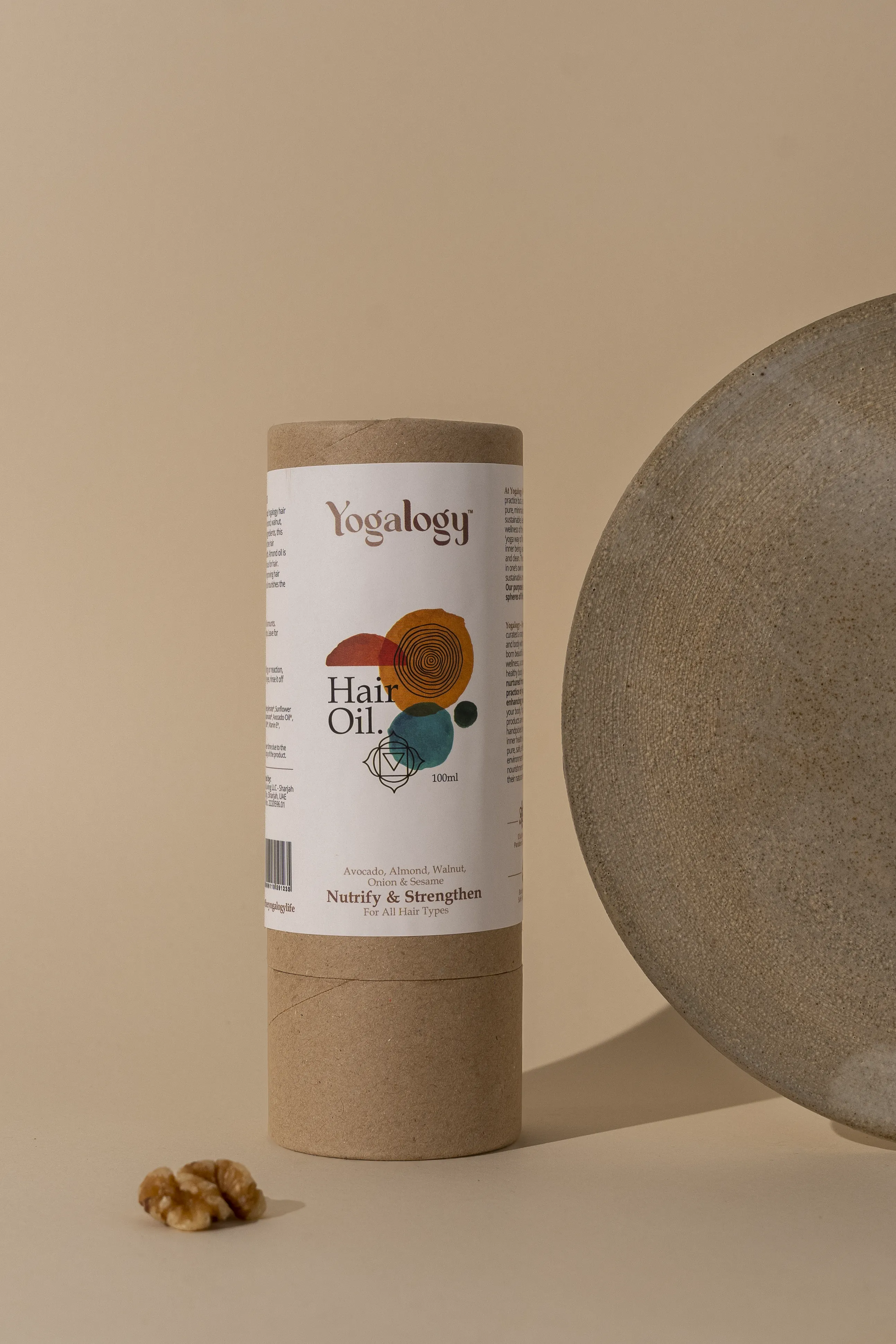 Yogalogy Nutrify and Strengthen Hair Oil with Avocado Oil, Almond Oil, Walnut Oil, Onion Oil and Sesame Oil